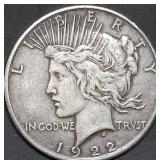 1922-S Peace Silver Dollar