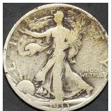 1933-S Walking Liberty Silver Half Dollar