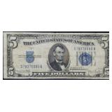 1934 D $5 Silver Certificate Nice Note