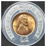 1946 Wheat Cent Lucky Penny Pocket Piece