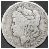 1890-O Morgan Silver Dollar