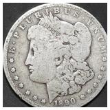 1890-O Morgan Silver Dollar