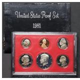 1981 US Mint Proof Set w/ SBA Dollar