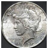 1923 Peace Silver Dollar Gem BU Toned
