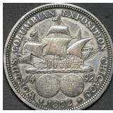 1892 Columbian Exposition Silver Half Dollar
