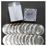 Full Gem BU Roll 1922 Peace Silver Dollars MS63/64