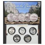 2010 ATB Platinum Layered Quarter Set MIB