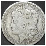 1887-O Morgan Silver Dollar