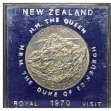 1970 New Zealand Mount Cook Comm. Dollar BU