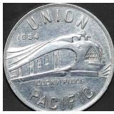 1934 Union Pacific Lucky Pocket Piece