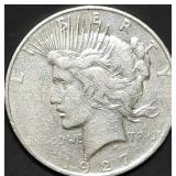 1927-D Peace Silver Dollar