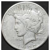 1922-S Peace Silver Dollar