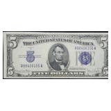 1934 D $5 Silver Certificate Crisp Uncirculated