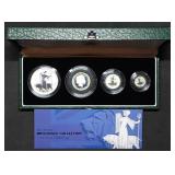 Rare 2001 Britannia 4-Coin Silver Proof Set MIB