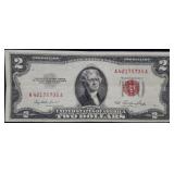 1953 $2 Red Seal Legal Tender Bank Note Nice