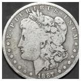 1887-O Morgan Silver Dollar