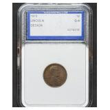 1910 Lincoln Cent IGS G-4 Slab