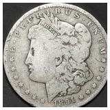 1891-O Morgan Silver Dollar