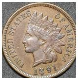 1891 Indian Head Cent High Grade