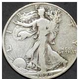 1929-D Walking Liberty Silver Half Dollar