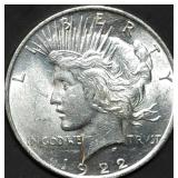 1922 Peace Silver Dollar Gem BU