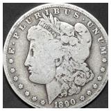 1890-O Morgan Silver Dollar