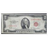 1953 $2 Red Seal Legal Tender Bank Note Nice