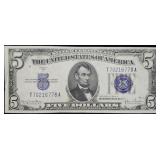 1934 D $5 Silver Certificate Crisp Uncirculated