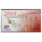 2001 Denver 10-Coin Mint Set in Envelope