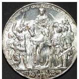 1913 Prussia Silver 3 Mark War Against Napoleon