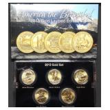 2013 America the Beautiful Quarter Set MIB Gold