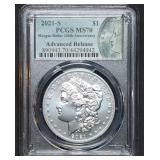2021-S Morgan Silver Dollar PCGS MS70 Adv Release