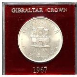 1967 Gibraltar Crown Gem BU in Holder