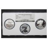 2006 Silver Eagle 20th Anniversary Set in NGC Slab