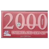2000 Denver 10-Coin Mint Set in Envelope