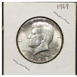 1969 Kennedy 40% Silver Half Dollar Gem BU