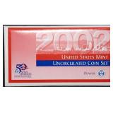 2002 Denver 10-Coin Mint Set in Envelope