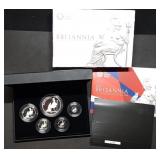 2013 Britannia 5-Coin Silver Proof Set, First Stri