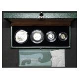 Rare 2003 Britannia 4-Coin Silver Proof Set MIB