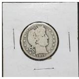 1910-D Barber Silver Quarter