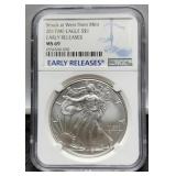 2017 )W) Slab Silver Eagle NGC MS69