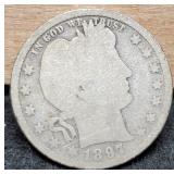1897-O Barber Quarter Better Date