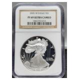 2005-W Slab Proof Silver Eagle NGC PF69