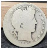1896-O Barber Half Dollar
