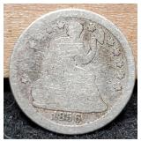 1856 Liberty Seated Half Dime