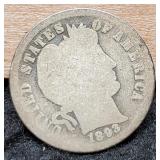 1893 Barber Dime