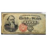 1866 Fifty Cent Fractional Currency Note