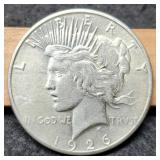 1926-S Peace Dollar Unc.