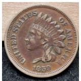 1859 Indian Head Cent w/ Liberty, 1st Year