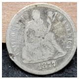 1877 Liberty Seated Dime
